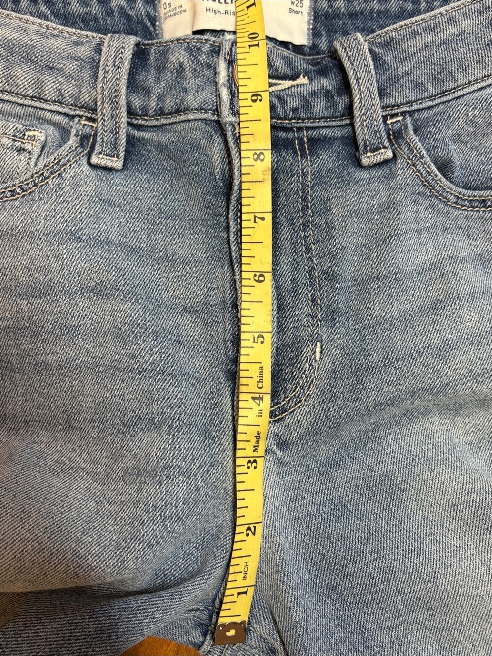 Hollister Light Blue Curvy High Rise Boot Cut Raw-Hem Jeans, 0 Short - Picture 8 of 10